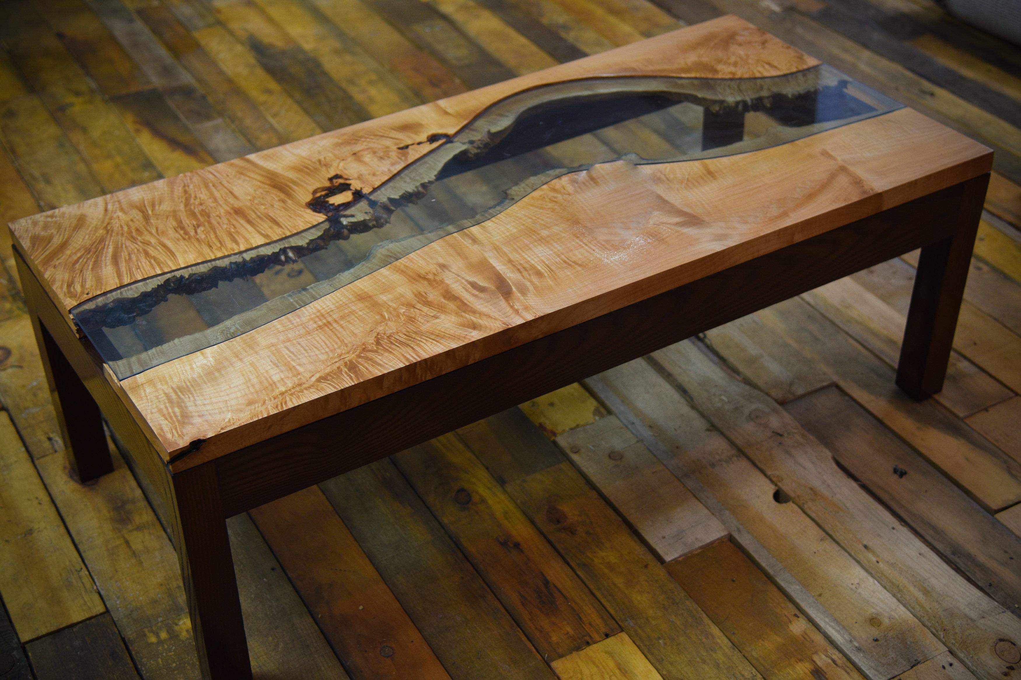 Handmade Live Edge River Table by D'Angelo Woodcraft