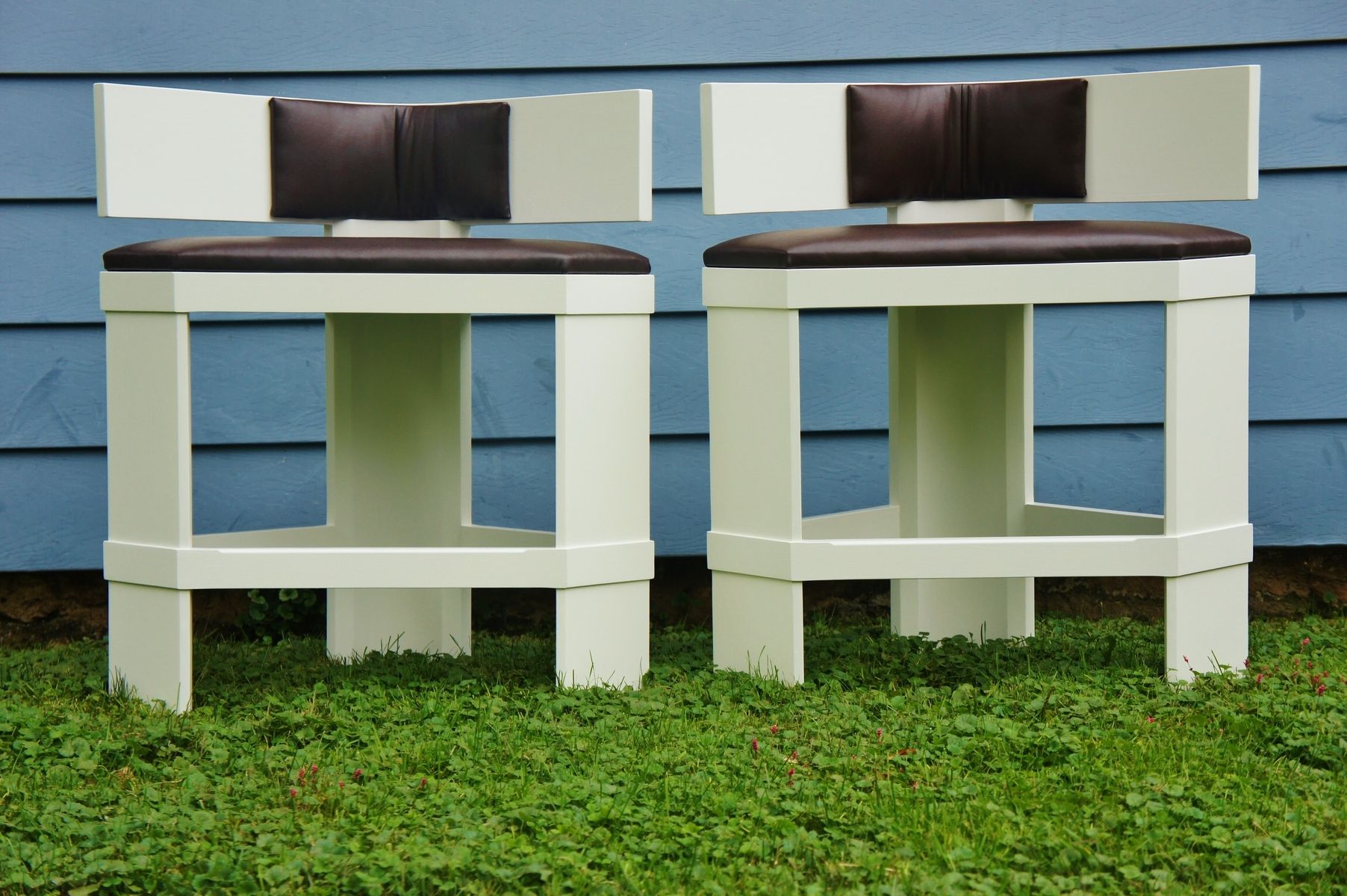 Custom Triangular Counter Stools by Bucks County Craftmasters