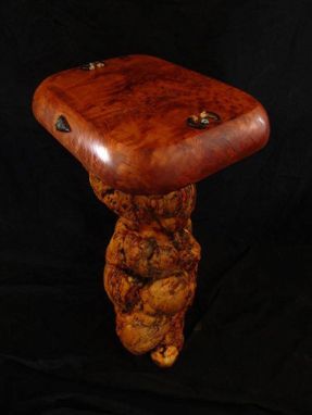 Custom Made Not Afraid Of Pawnee, Art Sculpture Pedestal Table