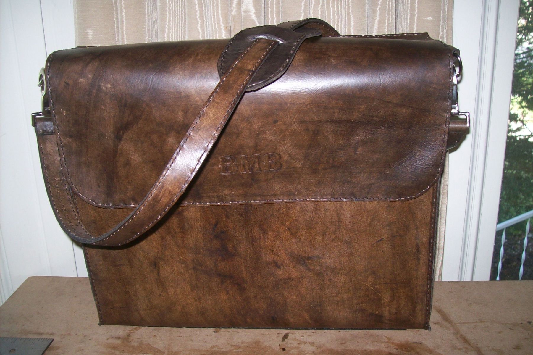 Custom Leather Laptop Carry Bag by Kerry&#39;s Custom Leather | 0