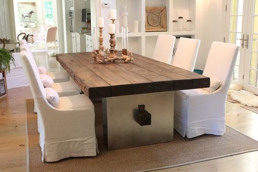 Custom Made Barn Wood Dining Table