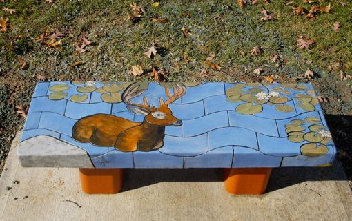 Custom Made Wilderness Tile Benches,