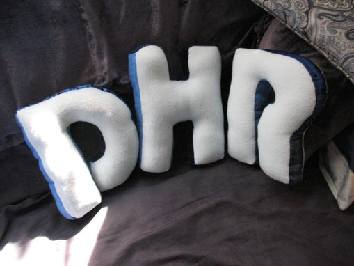 Custom Made Stuffed Initials / Alphabet Letter Pillows