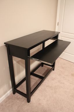 Custom Made Tall Computer Desk With Sliding Tray