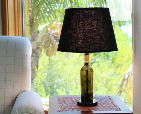 Custom Made Wine Bottle Table Lamp