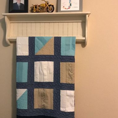 Custom Made Quilt Rack And Blanket Shelf