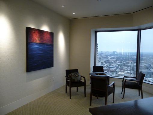 Custom Made Abstract Painting Custom Installation - 15 Paintings - Global Energy Investment Company, Houston