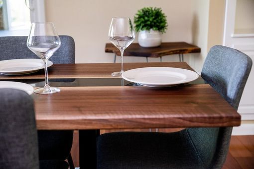 Custom Made Epoxy Dining Table, Walnut Epoxy Table, Dining Table With Epoxy, Walnut Dining Table