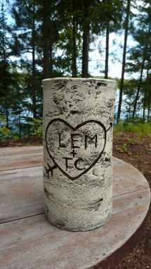 Custom Made Pottery Wood-Look Vase