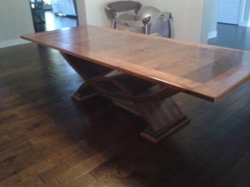 Custom Made Contemporary Walnut And Mesquite Dining Table