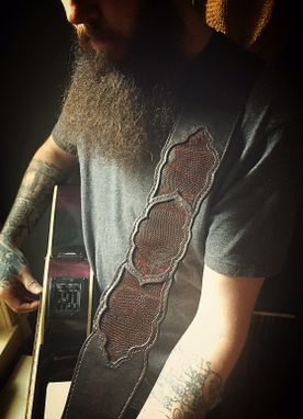 Custom Made Handmade Leather Guitar Strap