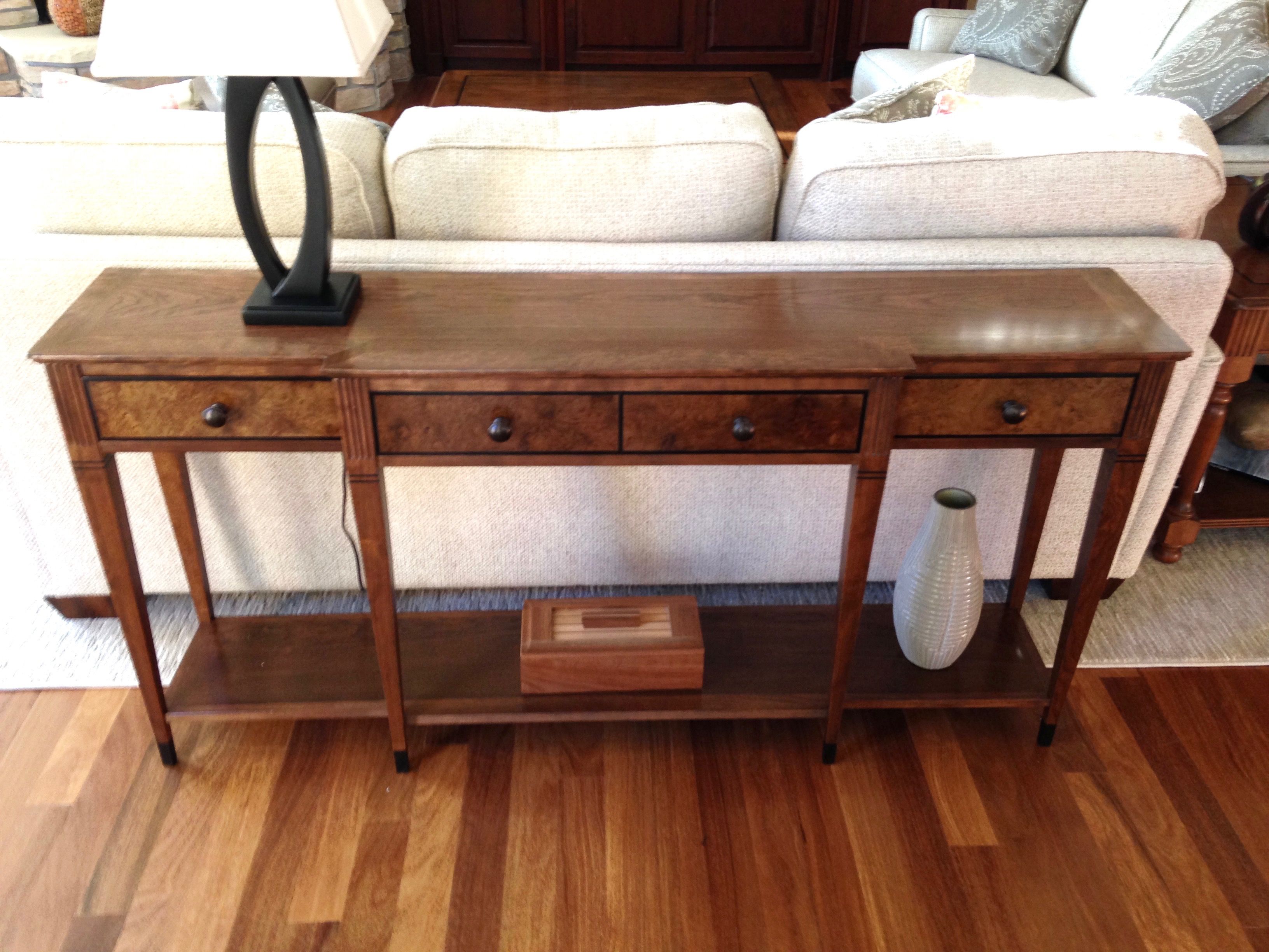 Custom Sofa Tables by Fox River Woodworking