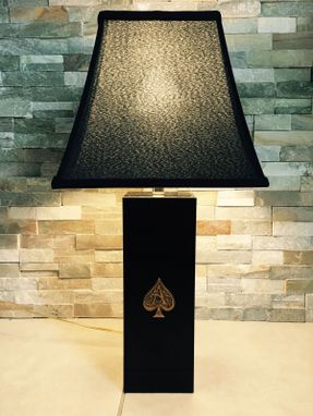 Custom Made Ace Of Spades Champagne Lamp/Bottle And Book Included.