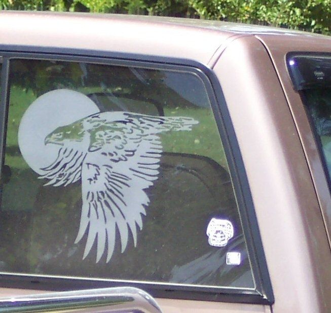 Handmade Auto Windows by CJ's Custom Etching & Engraving