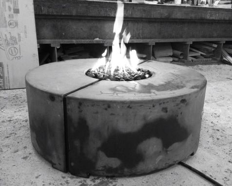 Custom Made Concrete Gas Fire-Pit