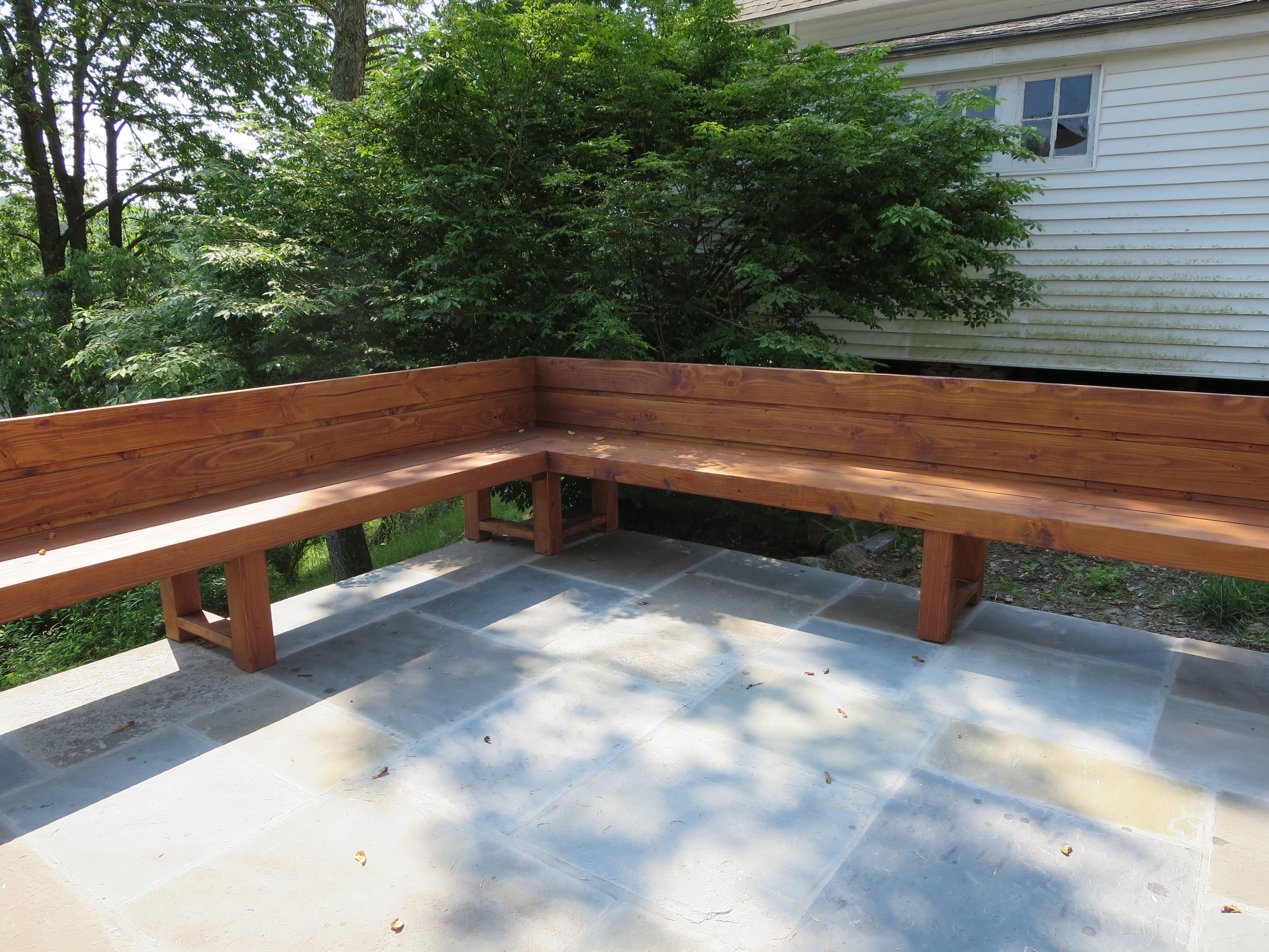 Hand Made Outdoor Bench by Dan Fabian Custom Furniture