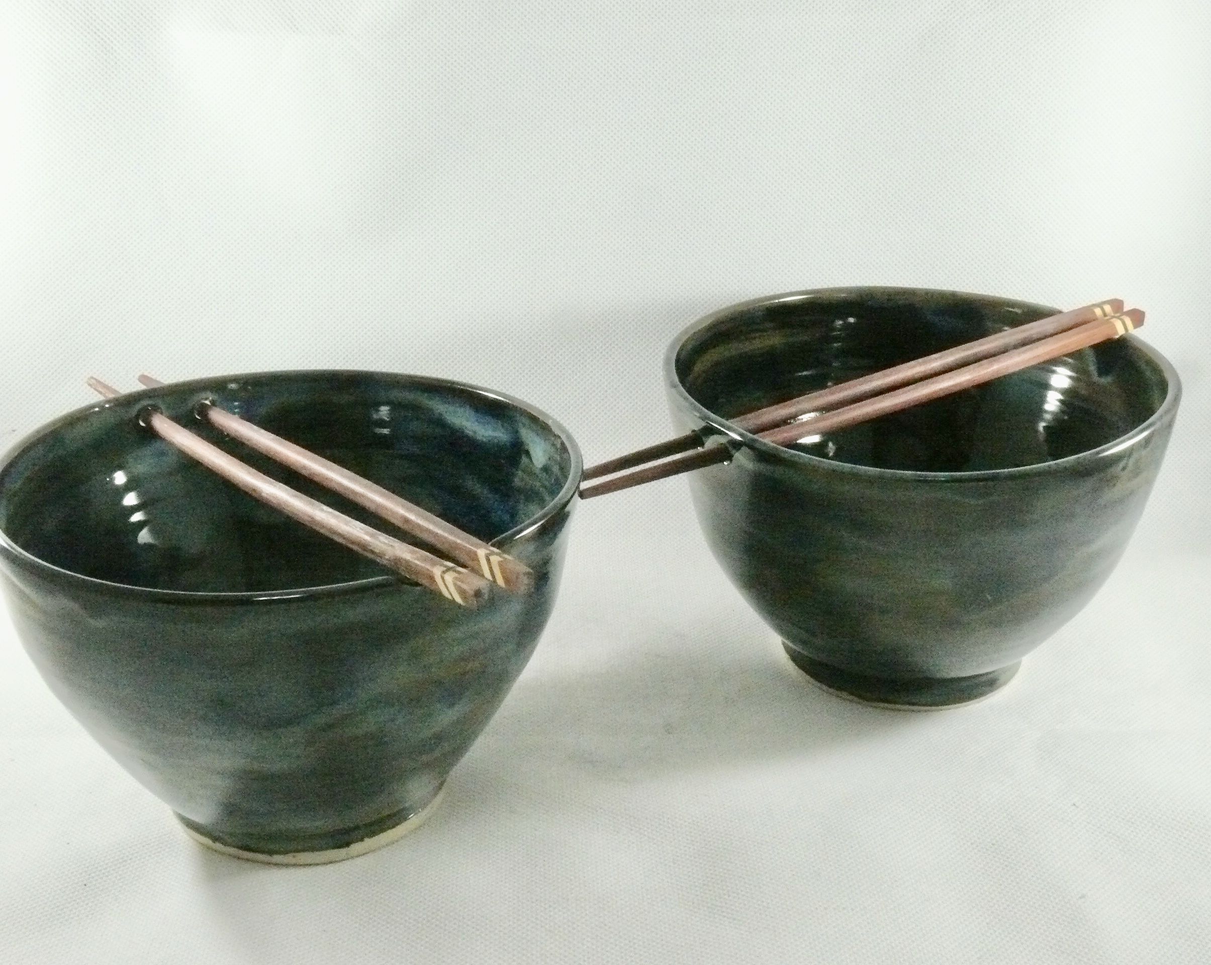 Buy Custom Made Set Of Two Pho Bowls With Chopsticks, Rice Bowls For