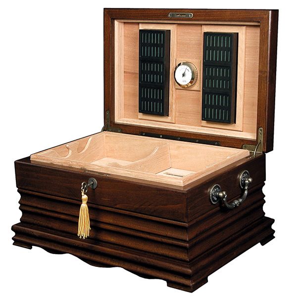 Hand Crafted The Tradition Antique Cigar Humidor by Torched Products