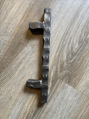 Custom Made Large Hammered Metal Handle