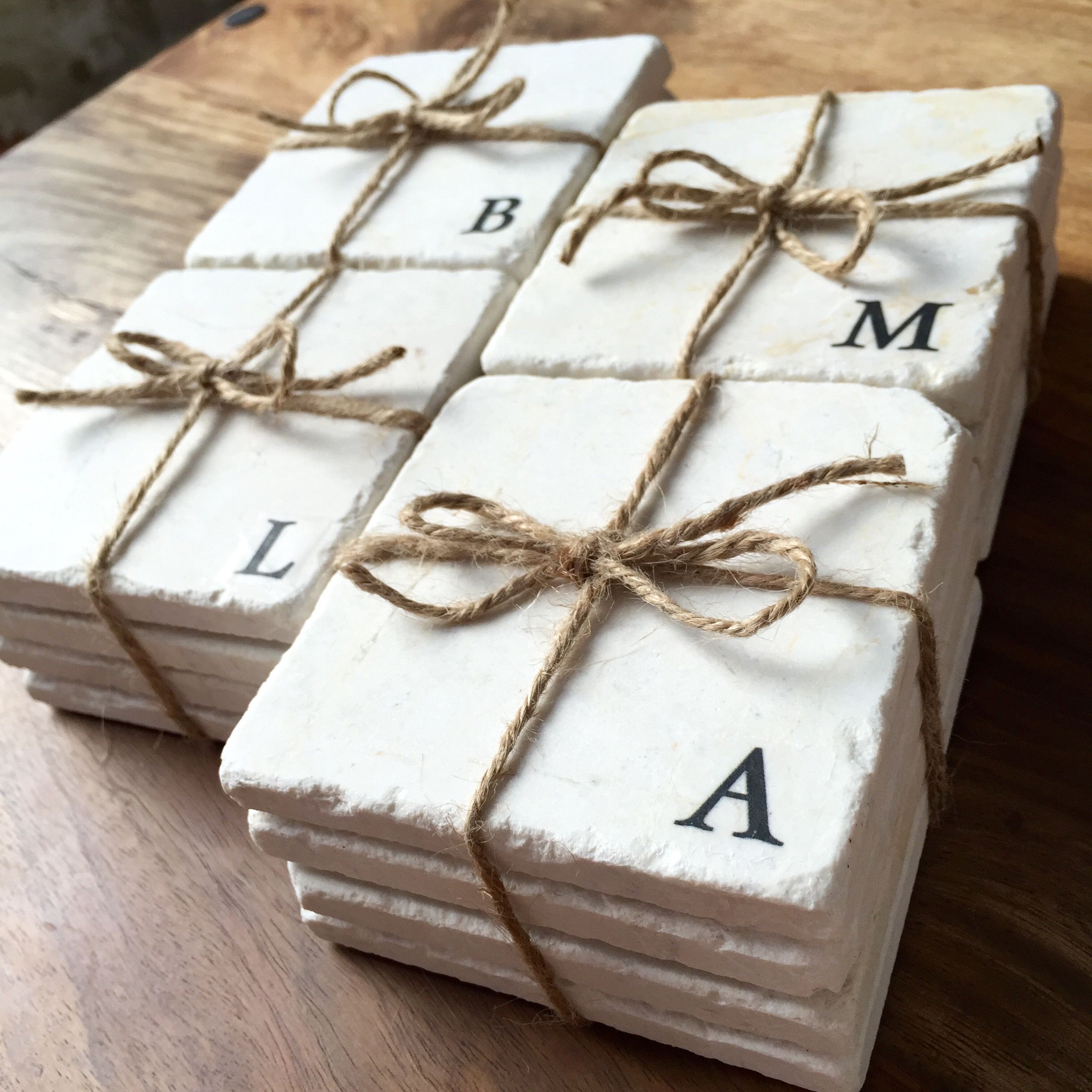 Hand Crafted Wine Stain Custom Stone Coasters (Set Of 4) by The Trelles Cottage