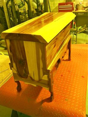 Custom Made Solid Wooden Slab Top Chest