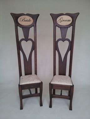 Custom Made Bride And Groom Dining Chairs
