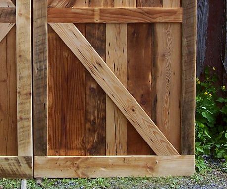 Custom Made Vintage Barn Doors Made From Reclaimed Antique Pine