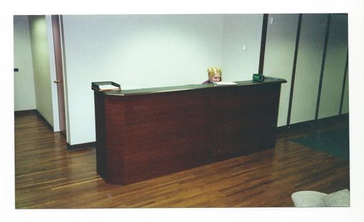 Custom Made Mahogany Reception Desk