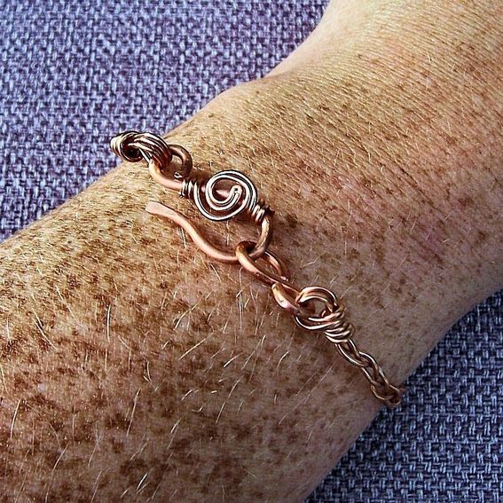 Custom Braided Copper Wire Bracelet by Freckle Patch Design ...