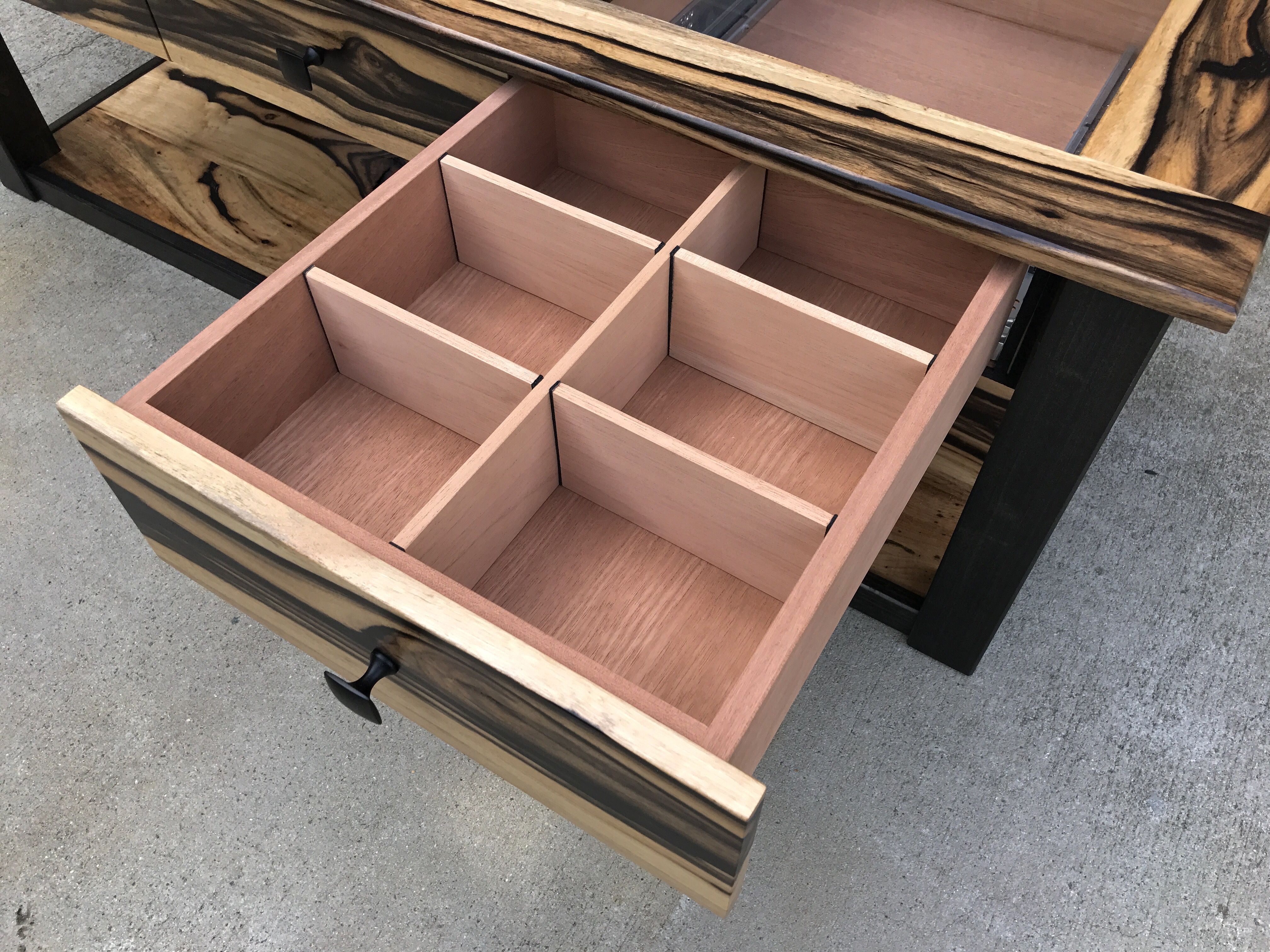 Custom Made Coffee Table Humidor by Carolina Wood Designs