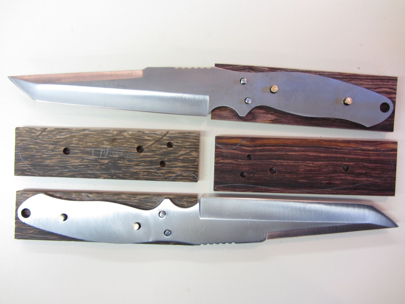 Hand Made Custom Knife Tanto Style Stainless Steel Blade Handmade