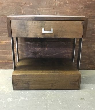 Custom Made Steel Belt Nightstand