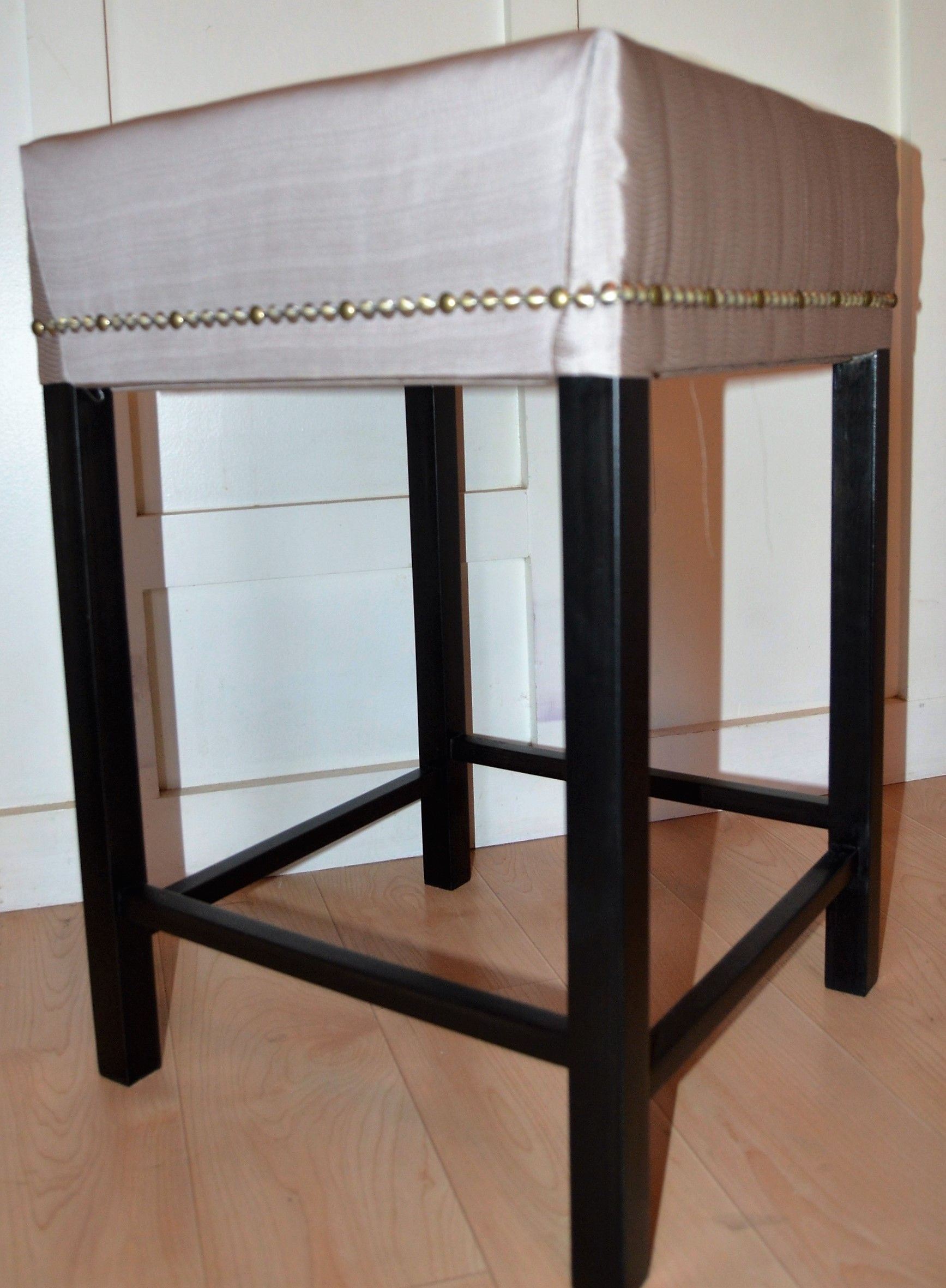 Buy Hand Made Stained Solid Maple Kitchen Stools With Custom Cushions