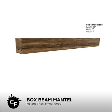 Custom Made Box Beam Mantel