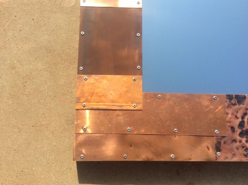 Custom Made Patchwork Copper Mirror