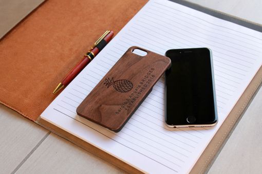 Custom Made Custom Engraved Wooden Iphone 6 Case --Ip6-Wal-Sergio Angela Bridges