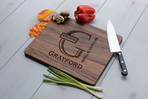 Custom Made Personalized Cutting Board, Engraved Cutting Board, Custom Wedding Gift – Cb-Wal-Grayford