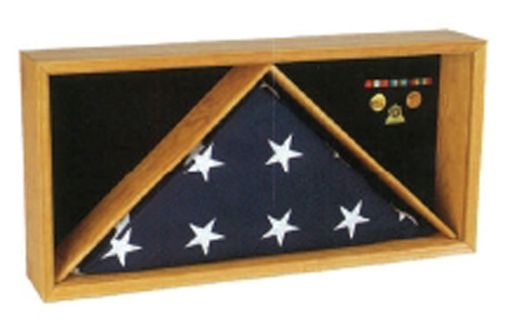 Custom Made Rectangle Flag Medal Case Medal Flag Frame