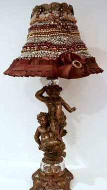 Custom Made Jeweled Lamp