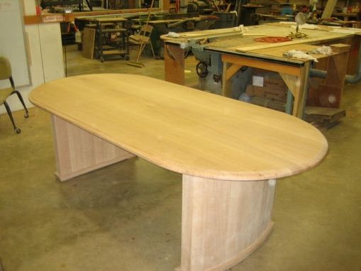 Custom Made Quarter Sawn White Oak Small Conference Table