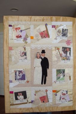 Custom Made Wedding Dress Quilt