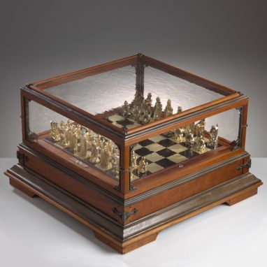 Custom Made Gold Chess Set (No.1 Of 12) Circa 1972