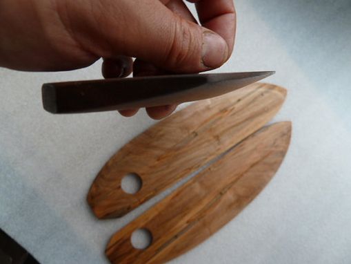Custom Made Wood Pizza Cutter / Serving Knife