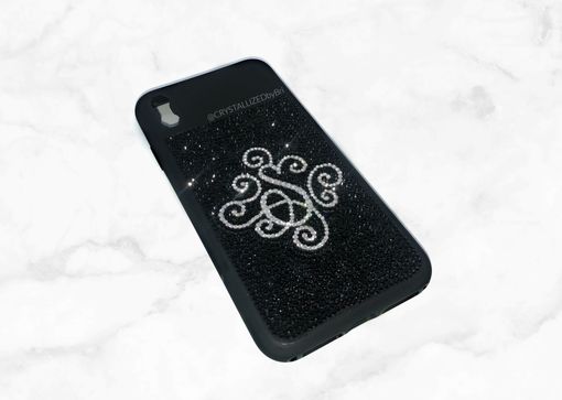 Custom Made Custom Initial Crystallized Iphone Case Any Cell Phone Bling Genuine European Crystals Bedazzled