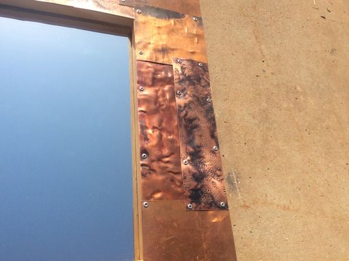 Custom Made Patchwork Copper Mirror