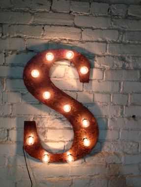 Custom Made On Sale Metal Letter A B C D E F G H I K L M N O P Q R S T U V X Y Z Light Fixture 24" Marquee Steel