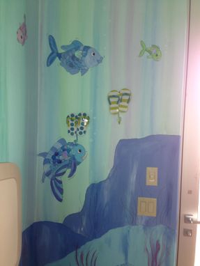 Custom Made Rainbow Fish Mural