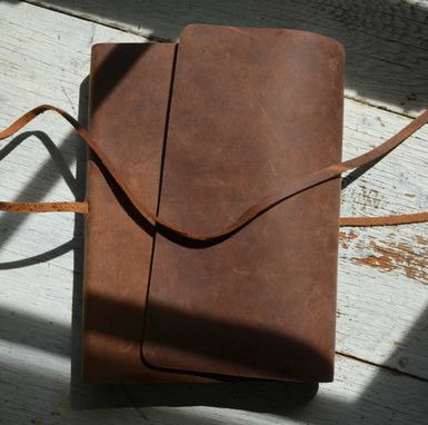 Custom Made Leather Bound Bible Niv Version Distressed Brown Cowhide (577uu)