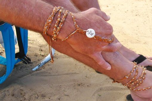 Custom Made Unisex Barefoot Sandals. Tan Deerskin. One Of A Kind.