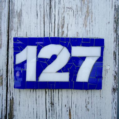 Custom Made Custom Mosaic House Numbers